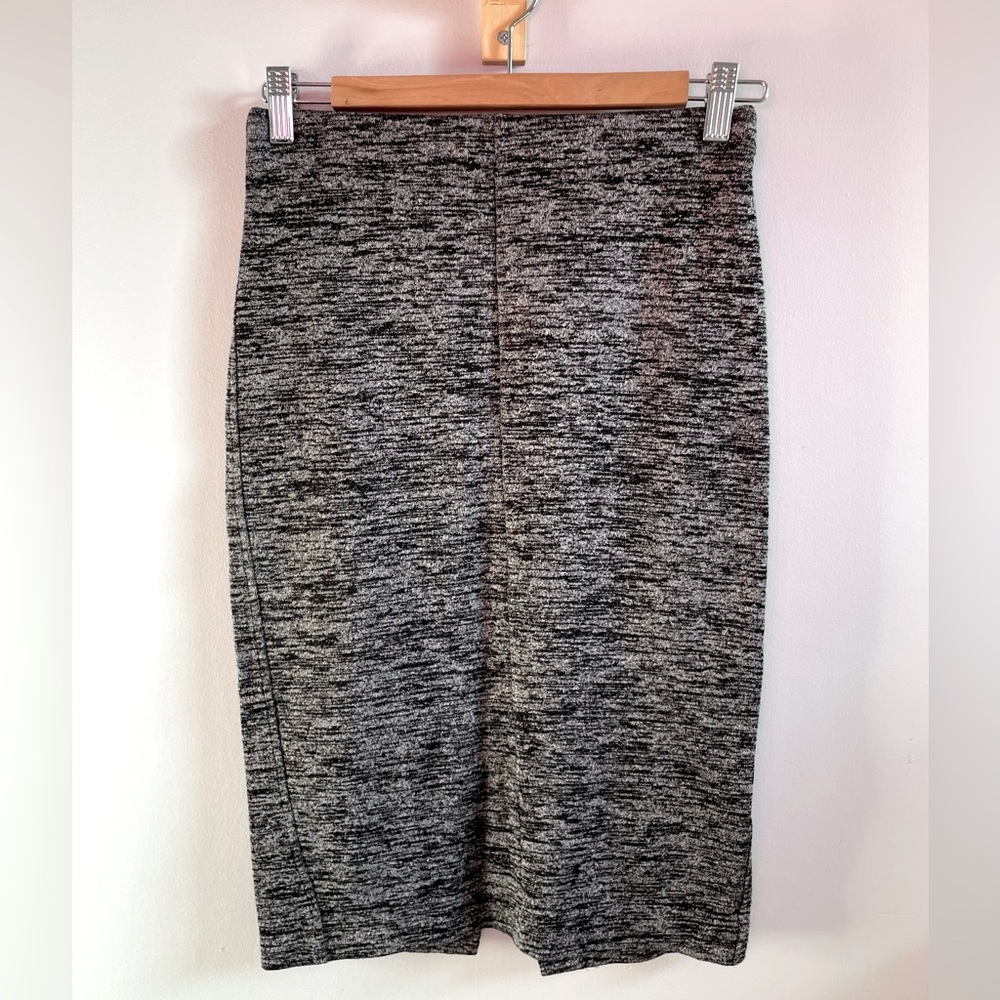 Wilfred Free MIDI Skirt - black and grey marl